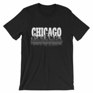 Chicago The Windy City Skyline and Reflection T-Shirt