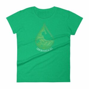 I Run On Essential Oils Word Cloud Oil Drop Women's T-Shirt - Image 9