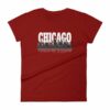 Chicago The Windy City Skyline and Reflection Women's T-Shirt - Image 12