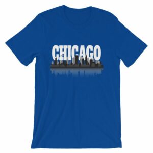 Chicago The Windy City Skyline and Reflection T-Shirt - Image 15