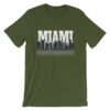 Miami Florida Skyline Silhouette and Reflection T-Shirt - Image 6