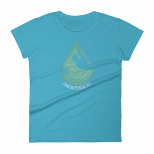 I Run On Essential Oils Word Cloud Oil Drop Women's T-Shirt - Image 10