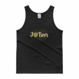 I Love Beer Heat Shaped Hops Retro Style Beer Lovers Tank top