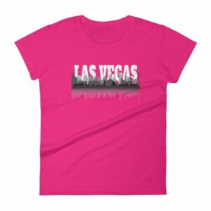 Las Vegas City of Sin Skyline and Reflection Women's T-Shirt - Image 14
