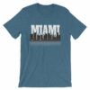 Miami Florida Skyline Silhouette and Reflection T-Shirt - Image 3
