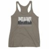 Miami Florida Skyline Silhouette and Reflection Women's tank top - Image 6