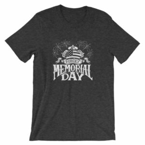 We Will Never Forget Memorial Day American Flag T Shirt - Image 8