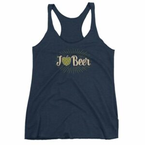 I Love Beer Heat Shaped Hops Retro Style Beer Lovers Women's tank top - Image 5