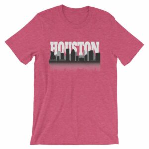 Houston The City With No Limits Skyline Silhouette T-Shirt - Image 17