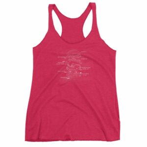 Hamburger Anatomy Chalk Drawing Hamburger Lovers Women's tank top - Image 12
