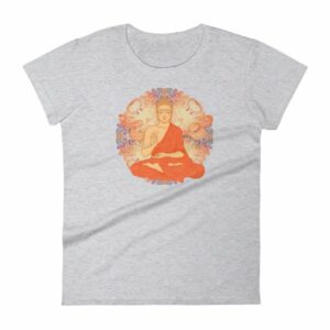 Siddhartha Gautama Buddha Meditating Buddhism Women's T-Shirt - Image 7
