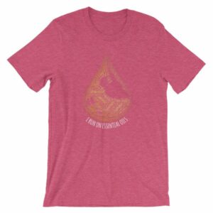 I Run On Essential Oils Word Cloud Oil Drop T-Shirt - Image 19