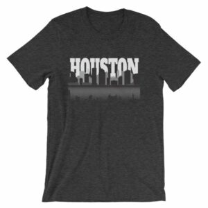 Houston The City With No Limits Skyline Silhouette T-Shirt - Image 9