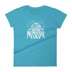 We Will Never Forget Memorial Day American Flag Women's T Shirt - Image 12