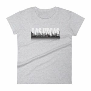 Las Vegas City of Sin Skyline and Reflection Women's T-Shirt - Image 7