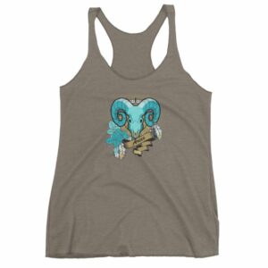 Aries Zodiac Symbol Rams Head Astrology Women's tank top - Image 6