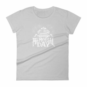 We Will Never Forget Memorial Day American Flag Women's T Shirt - Image 11