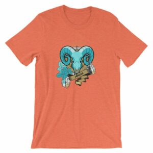 Aries Zodiac Symbol Rams Head Astrology T-Shirt - Image 16
