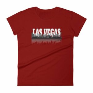 Las Vegas City of Sin Skyline and Reflection Women's T-Shirt - Image 12