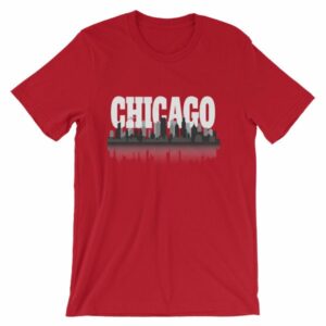 Chicago The Windy City Skyline and Reflection T-Shirt - Image 16