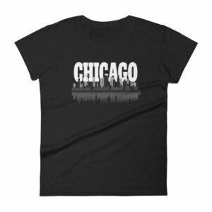 Chicago The Windy City Skyline and Reflection Women's T-Shirt