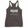 Miami Florida Skyline Silhouette and Reflection Women's tank top - Image 2