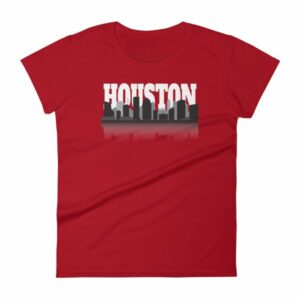 Houston The City With No Limits Skyline Silhouette Women's T-Shirt - Image 15