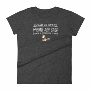 I Love You More Than Unicorn Farts Funny Unicorn Women's T-Shirt - Image 3