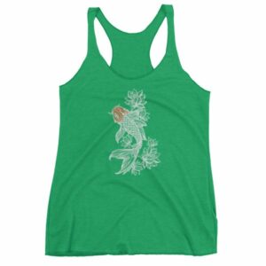 Koi Fish With Lotus Flowers Koi Fish Lovers Women's tank top - Image 9