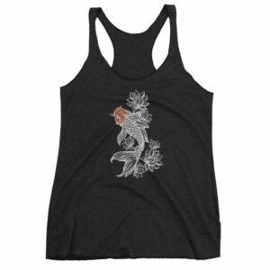 Koi Fish With Lotus Flowers Koi Fish Lovers Women's tank top