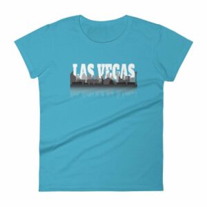 Las Vegas City of Sin Skyline and Reflection Women's T-Shirt - Image 11