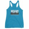 Miami Florida Skyline Silhouette and Reflection Women's tank top - Image 11