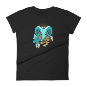 Aries Zodiac Symbol Rams Head Astrology Women's T-Shirt