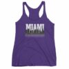 Miami Florida Skyline Silhouette and Reflection Women's tank top - Image 7