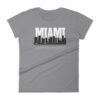 Miami Florida Skyline Silhouette and Reflection Women's T-Shirt - Image 5