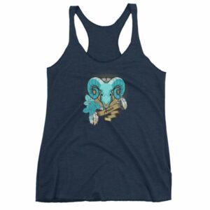 Aries Zodiac Symbol Rams Head Astrology Women's tank top - Image 5