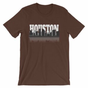 Houston The City With No Limits Skyline Silhouette T-Shirt - Image 2
