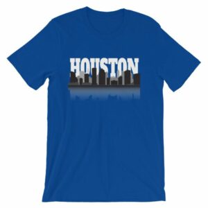 Houston The City With No Limits Skyline Silhouette T-Shirt - Image 15