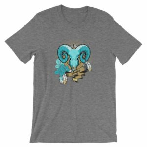 Aries Zodiac Symbol Rams Head Astrology T-Shirt - Image 11