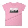 Miami Florida Skyline Silhouette and Reflection Women's T-Shirt - Image 13