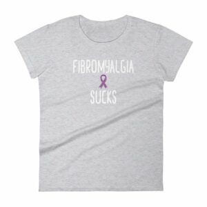 Fibromyalgia Sucks Chronic Illness Awareness Snarky Women's T-Shirt - Image 7