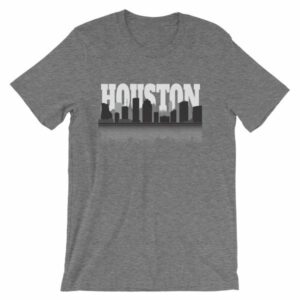 Houston The City With No Limits Skyline Silhouette T-Shirt - Image 12
