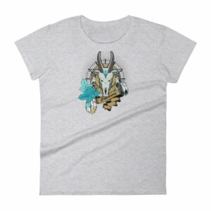 Capricorn Zodiac Symbol Sea Goat Head Astrology Women's T-Shirt - Image 8