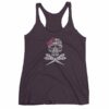 Hairdresser Skull Scissors and Bow Zentangle Style Women's tank top - Image 8