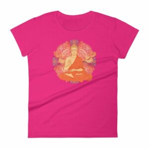 Siddhartha Gautama Buddha Meditating Buddhism Women's T-Shirt - Image 15