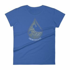 I Run On Essential Oils Word Cloud Oil Drop Women's T-Shirt - Image 8