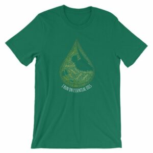 I Run On Essential Oils Word Cloud Oil Drop T-Shirt - Image 14