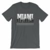 Miami Florida Skyline Silhouette and Reflection T-Shirt - Image 7
