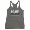 Miami Florida Skyline Silhouette and Reflection Women's tank top - Image 4
