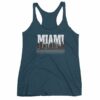 Miami Florida Skyline Silhouette and Reflection Women's tank top - Image 3